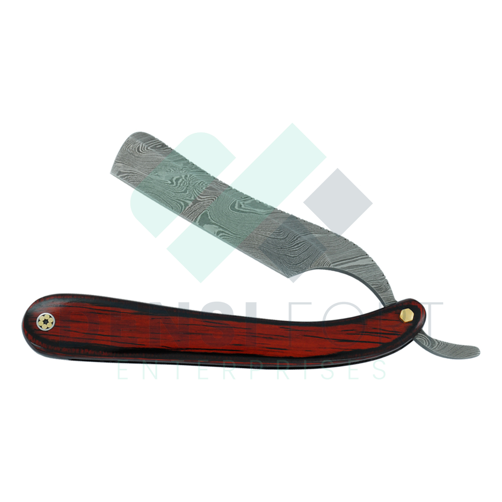 Throat Razor (Olivewood Handle)